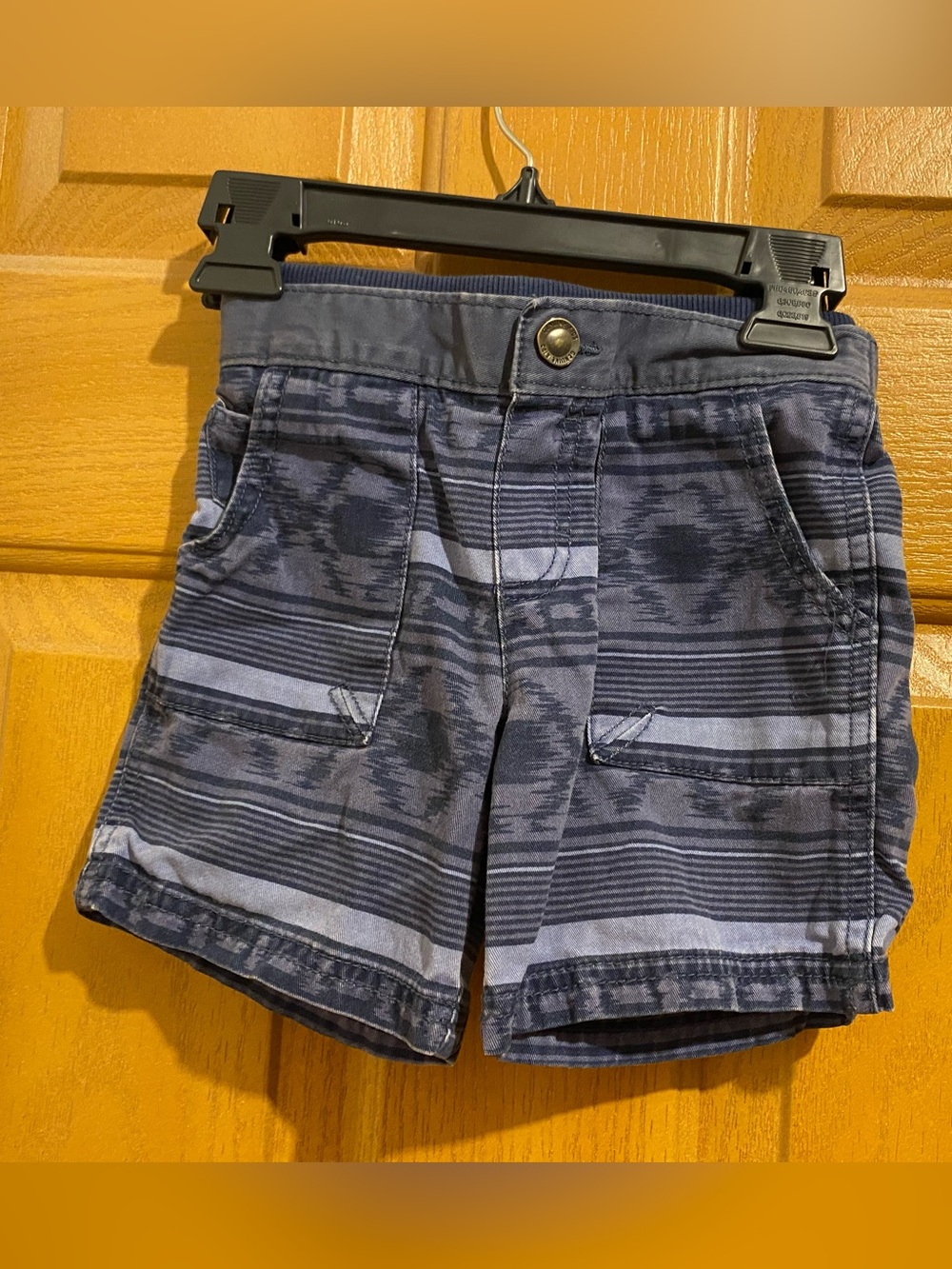 Kids Navy Striped Shorts - Brand Unspecified